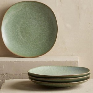 VivaTerra Terra Green Stone 9" Dinner Plates VVRA1241